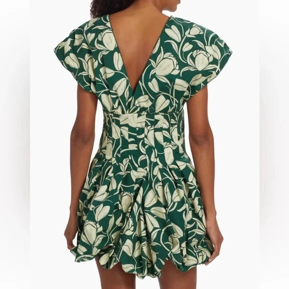 Agua by Agua Bendita Leafy Green Mini Dress - Picture 2 of 3
